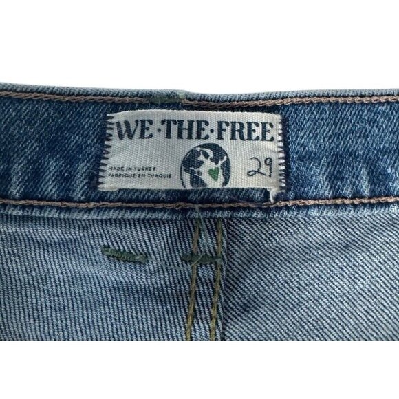 We The Free People Women Sz 29 A New Day High Rise Straight Leg Button Fly Jeans - Picture 5 of 11